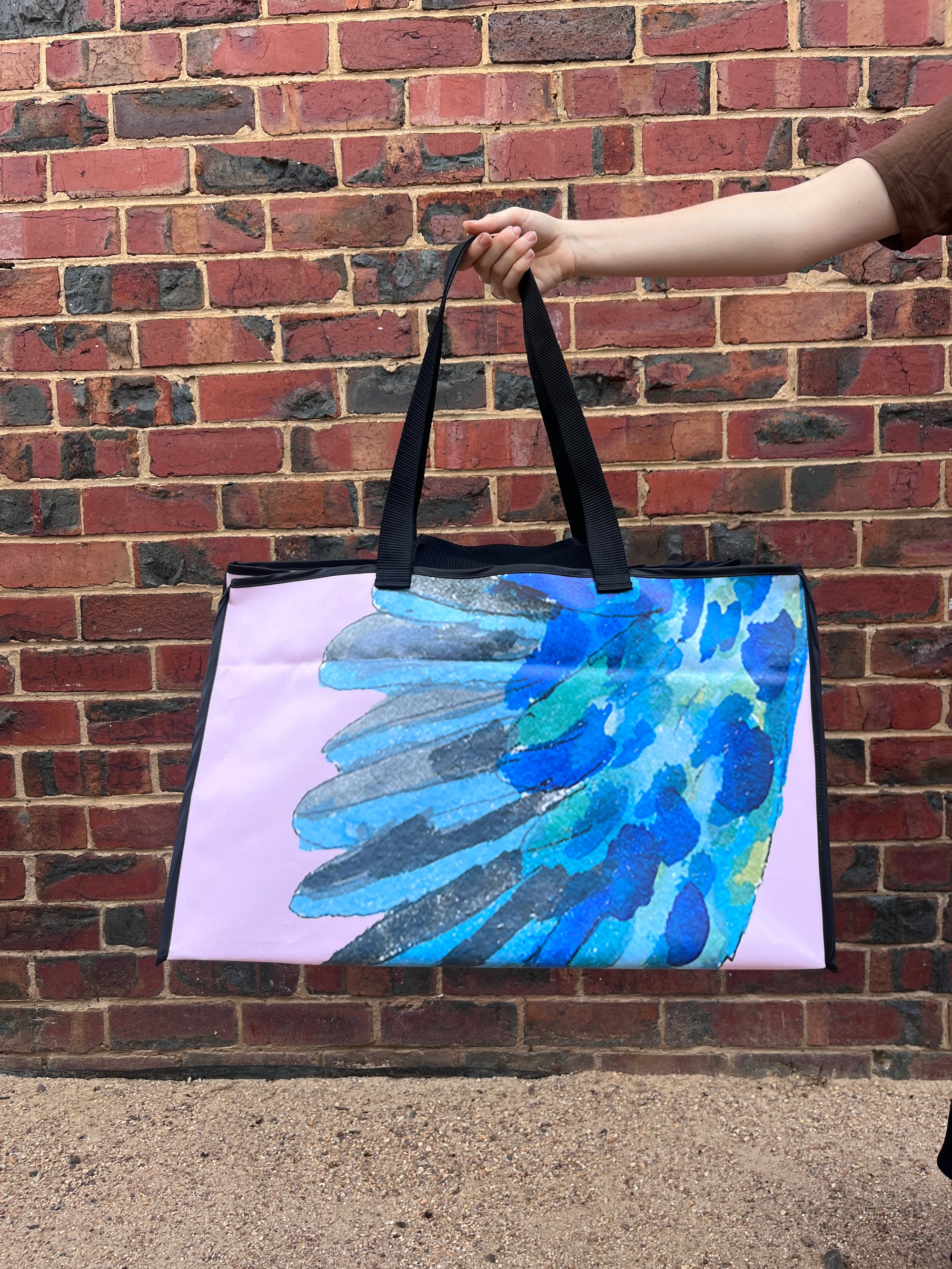 Giant Tote Bag - King Fisher Wing