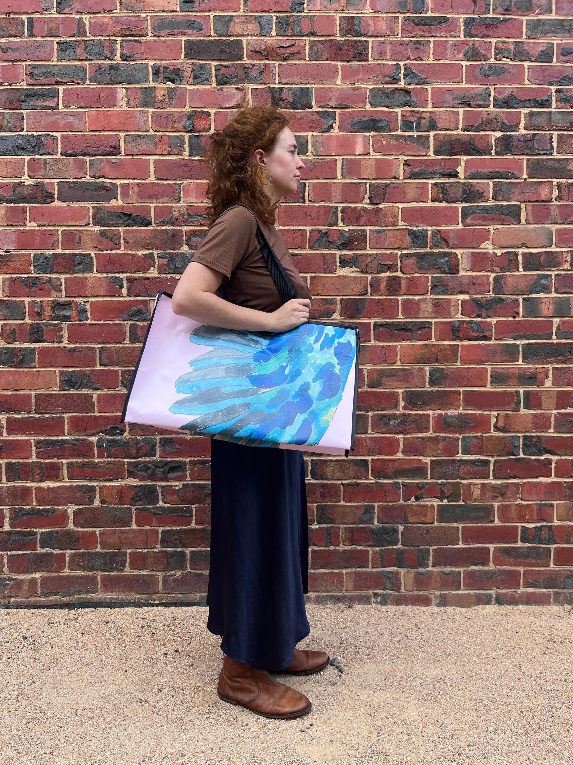 Giant Tote Bag - King Fisher Wing