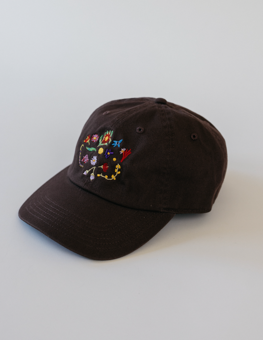A Cap ~ Flowers Mixed
