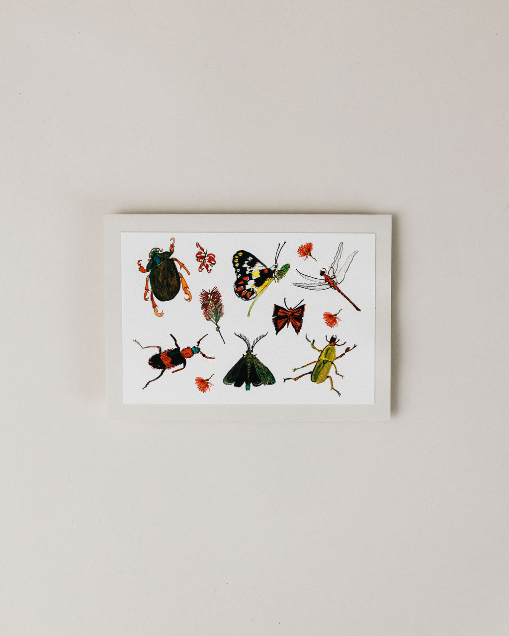 A Greeting Card  ~ Festive Insects