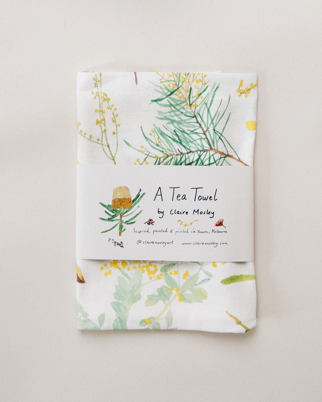 A Tea Towel ~ Wattle