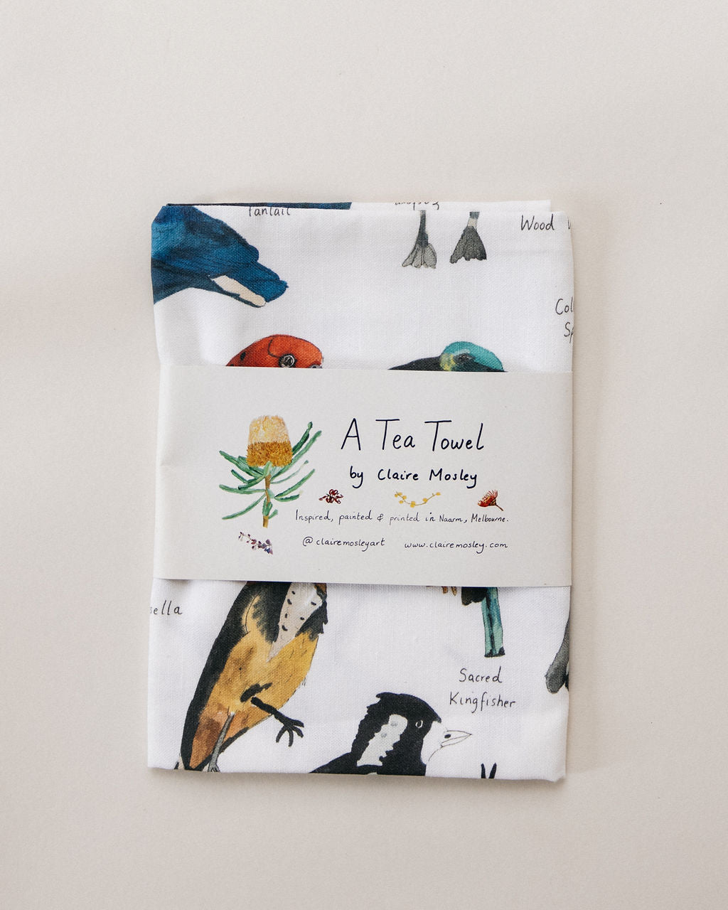 A Tea Towel ~ Birds of Narrm #2