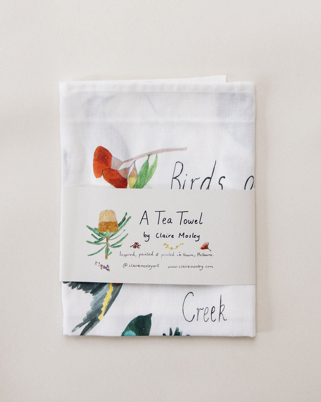 A Tea Towel ~ Birds of the Merri Creek