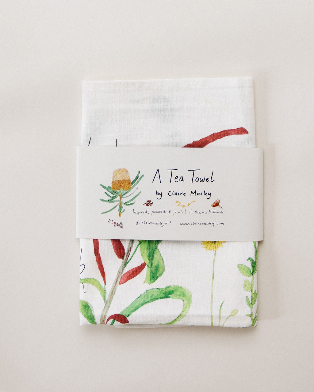 A Tea Towel ~ Weeds of the Merri